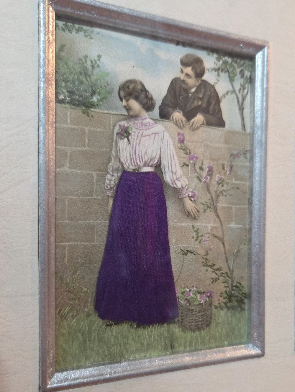 1900s Lovers Postcards  Framed